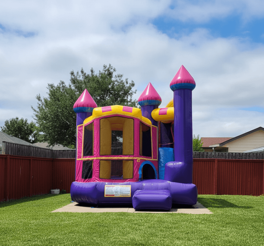 Purple Yellow Combo Bouncer - Custom Art Banner