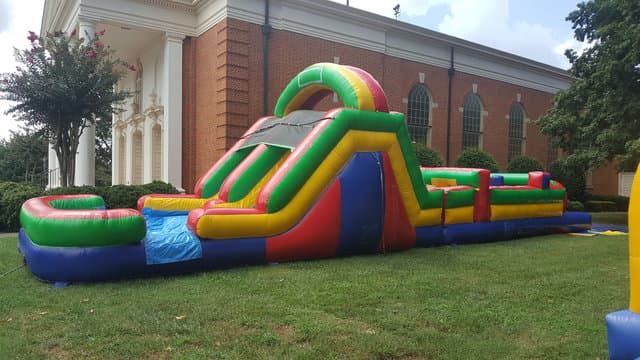 45ft Dual lane Obstacle course Wet/Dry