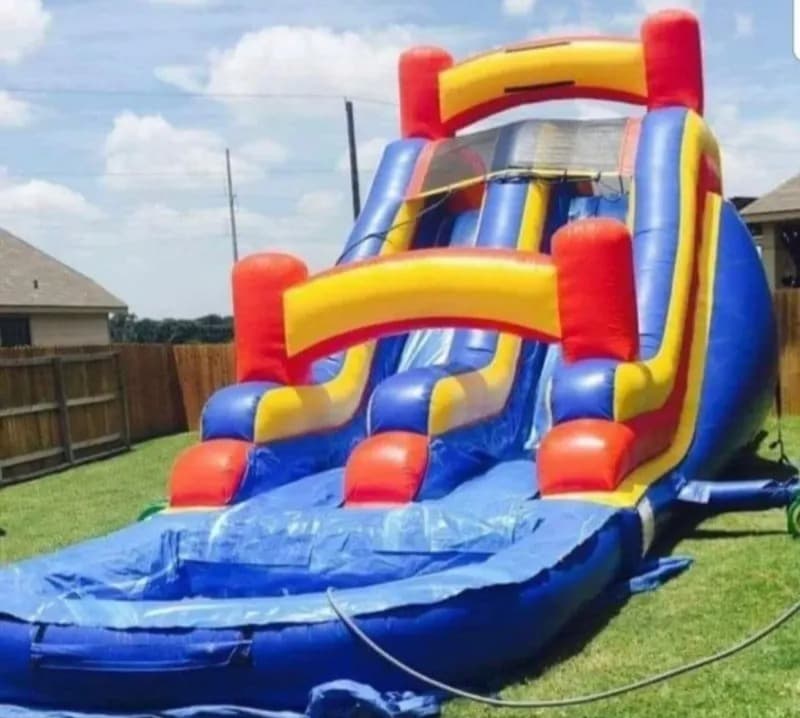 Cool Double Lane Waterslide 16x34