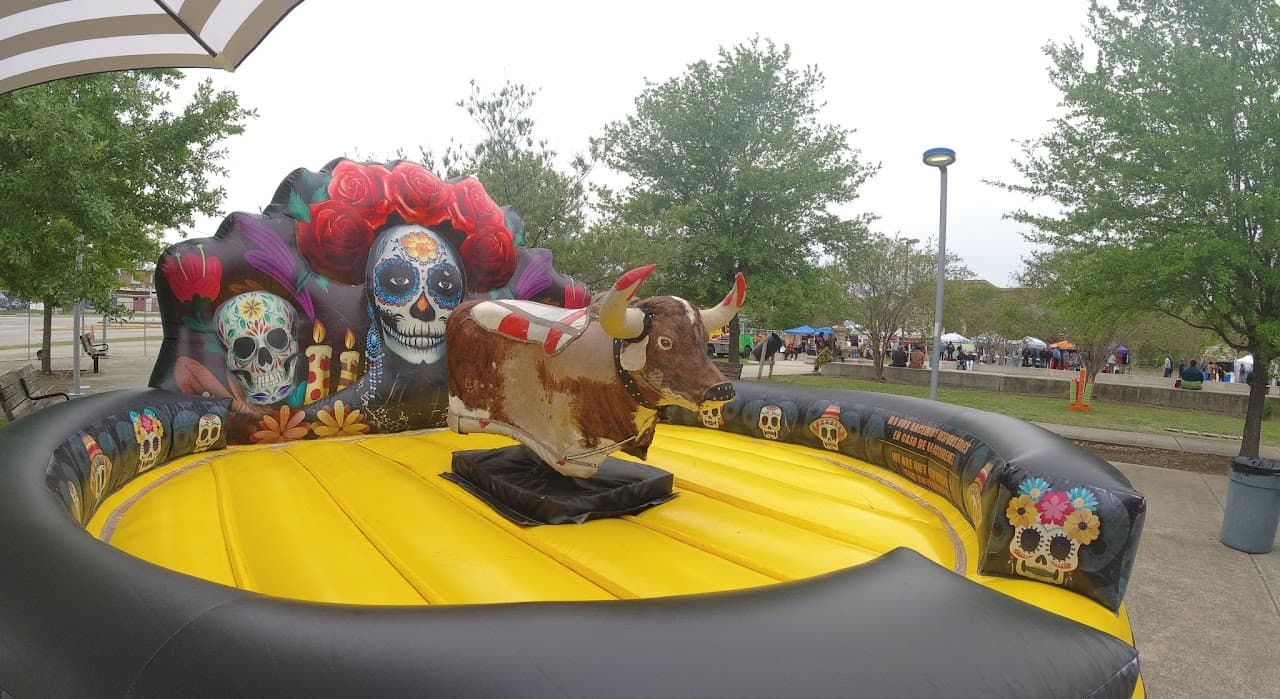 Yellow Brown Bull Mechanical Ride