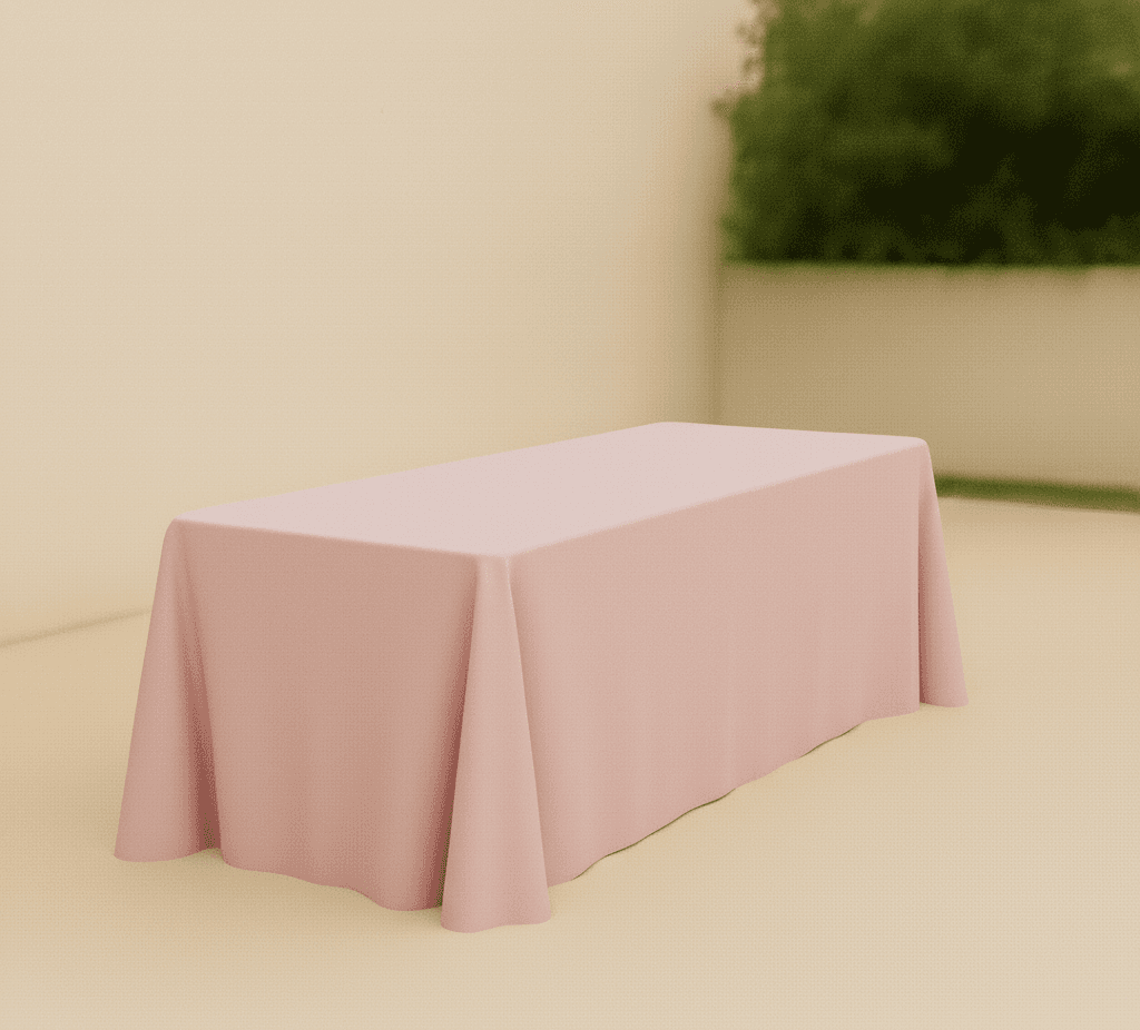 Blush Pink Rectangular Tablecloths