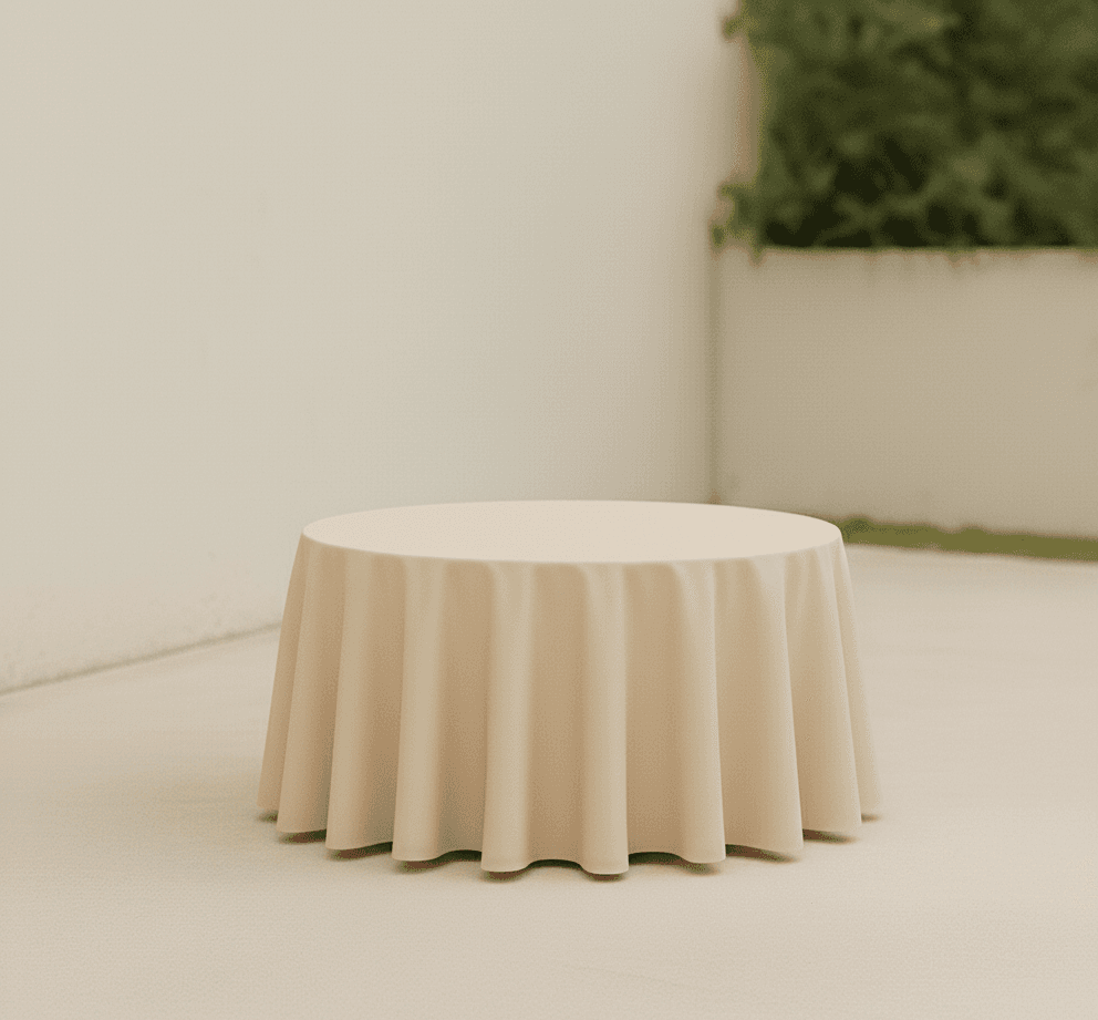 Ivory Round Tablecloths