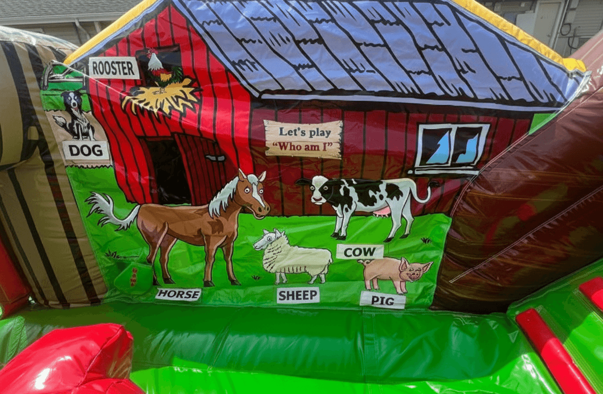 Little Farm Bounce & DRY Slide Combo