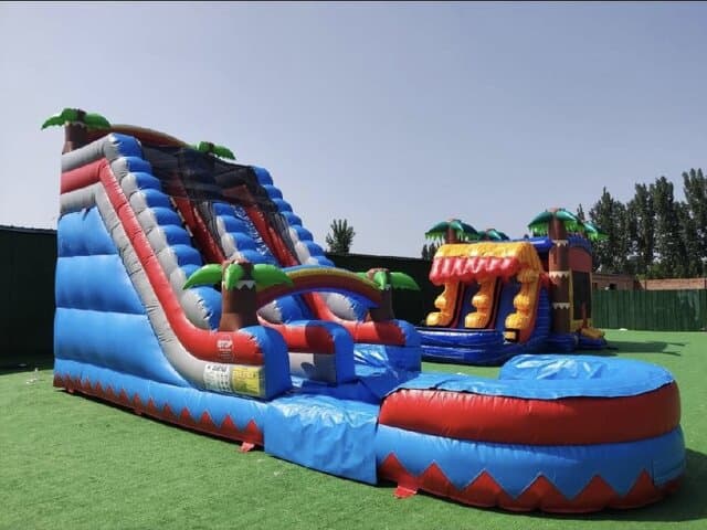 16' Red and Blue Tropical