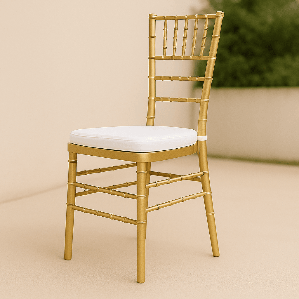 Chiavari Gold Chairs With Cushion