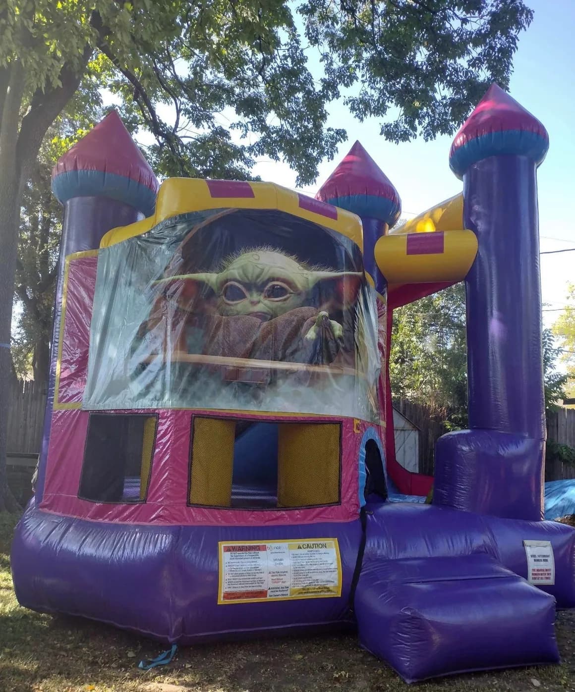 Purple Yellow Combo Bouncer - Custom Art Banner