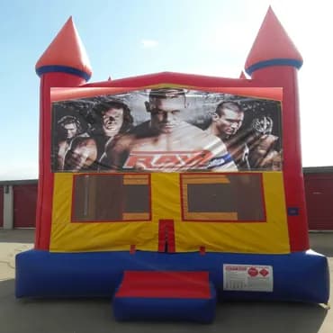 Yellow & Red Bounce House - Custom Artwork