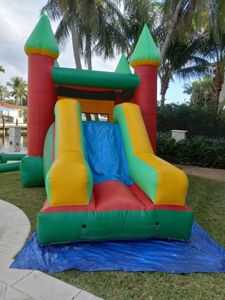 Bounce house with Dry Slide