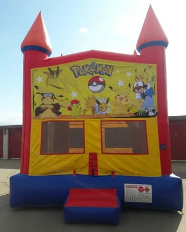 Yellow & Red Bounce House - Custom Artwork