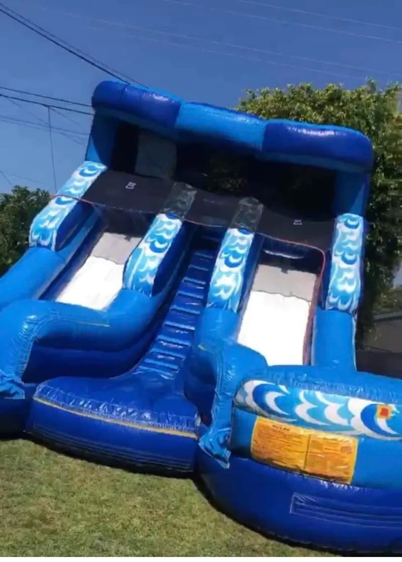 Blue Double Watersplash 18x26