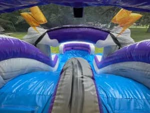 Double Lane Thunder WET OR DRY Slide & Bounce Combo