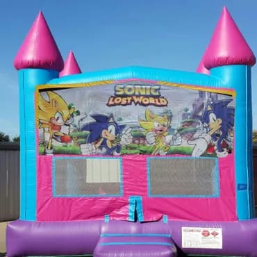 Pink & Blue Bounce House - Custom Artwork Theme
