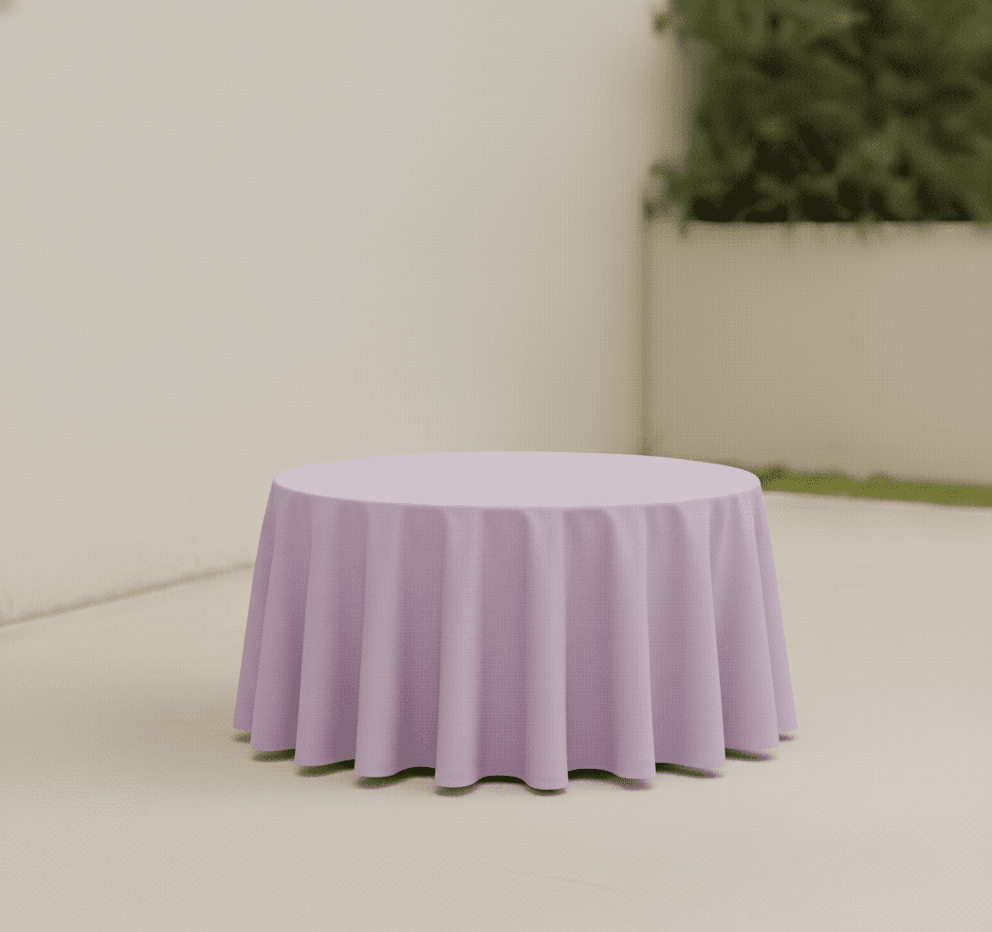 Light Purple Round Tablecloths