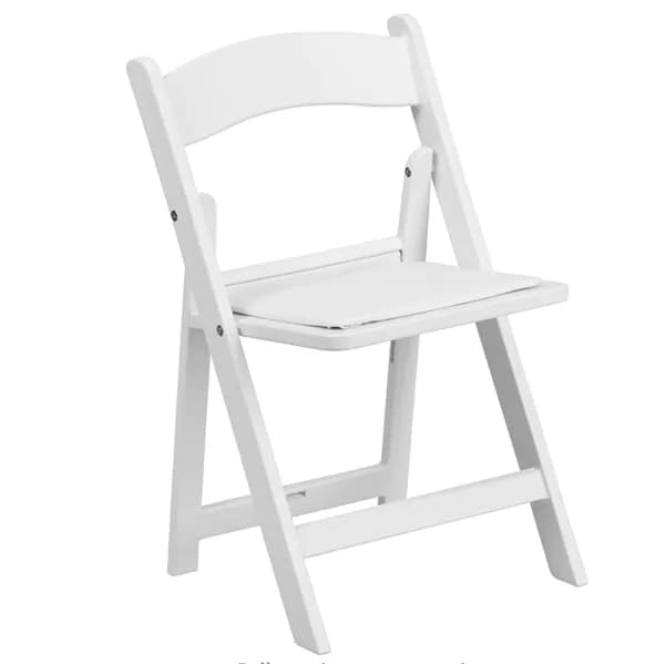Child White Garden Padded Chair