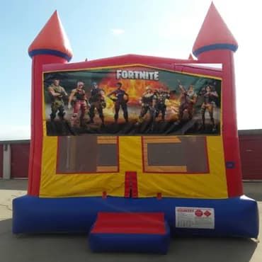 Yellow & Red Bounce House - Custom Artwork
