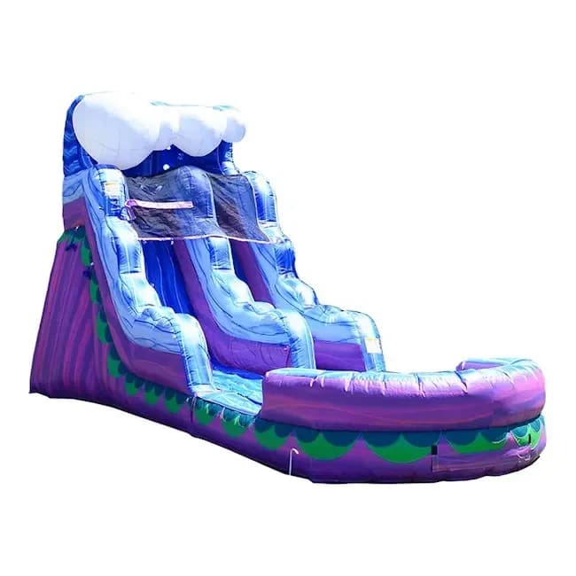 16' Purple Wave  Inflatable Slide w/ Water Option