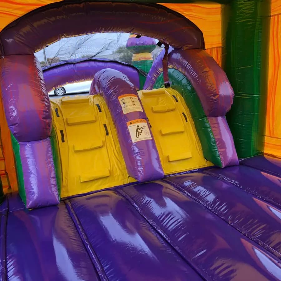 Amazon Double Lane WET OR DRY Slide & Bounce Combo