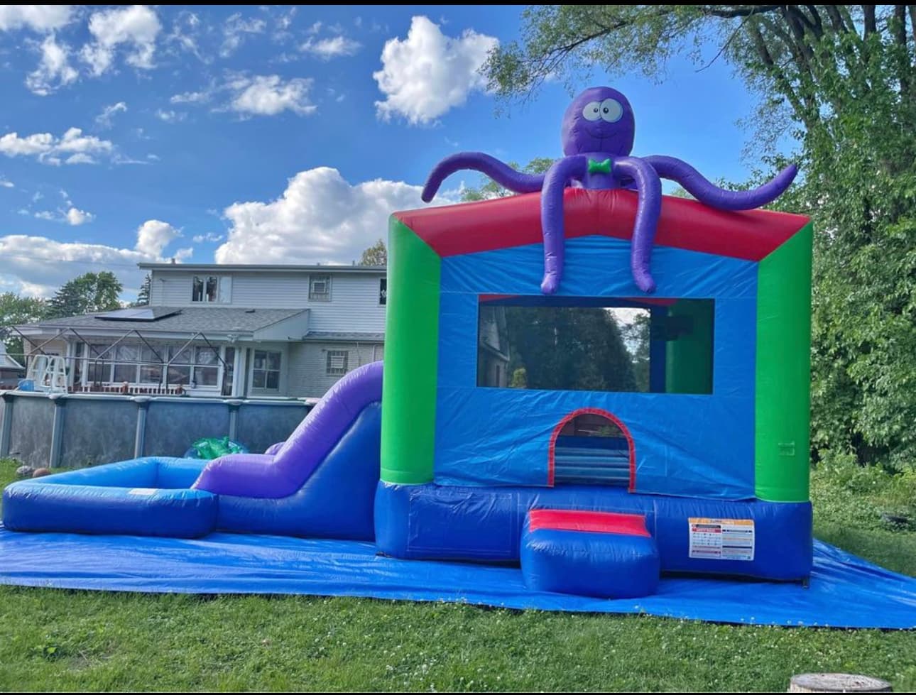 4 in 1 Combo Bounce House / Water Slide