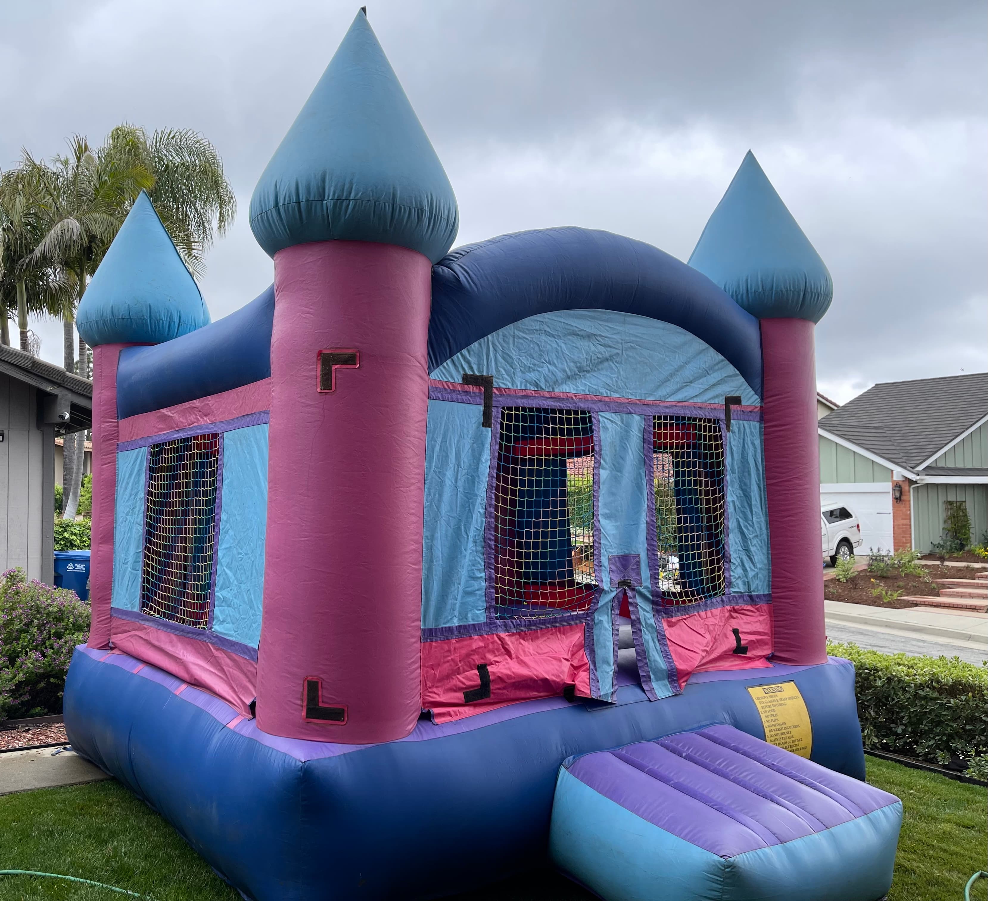 Pink Bounce House Castle