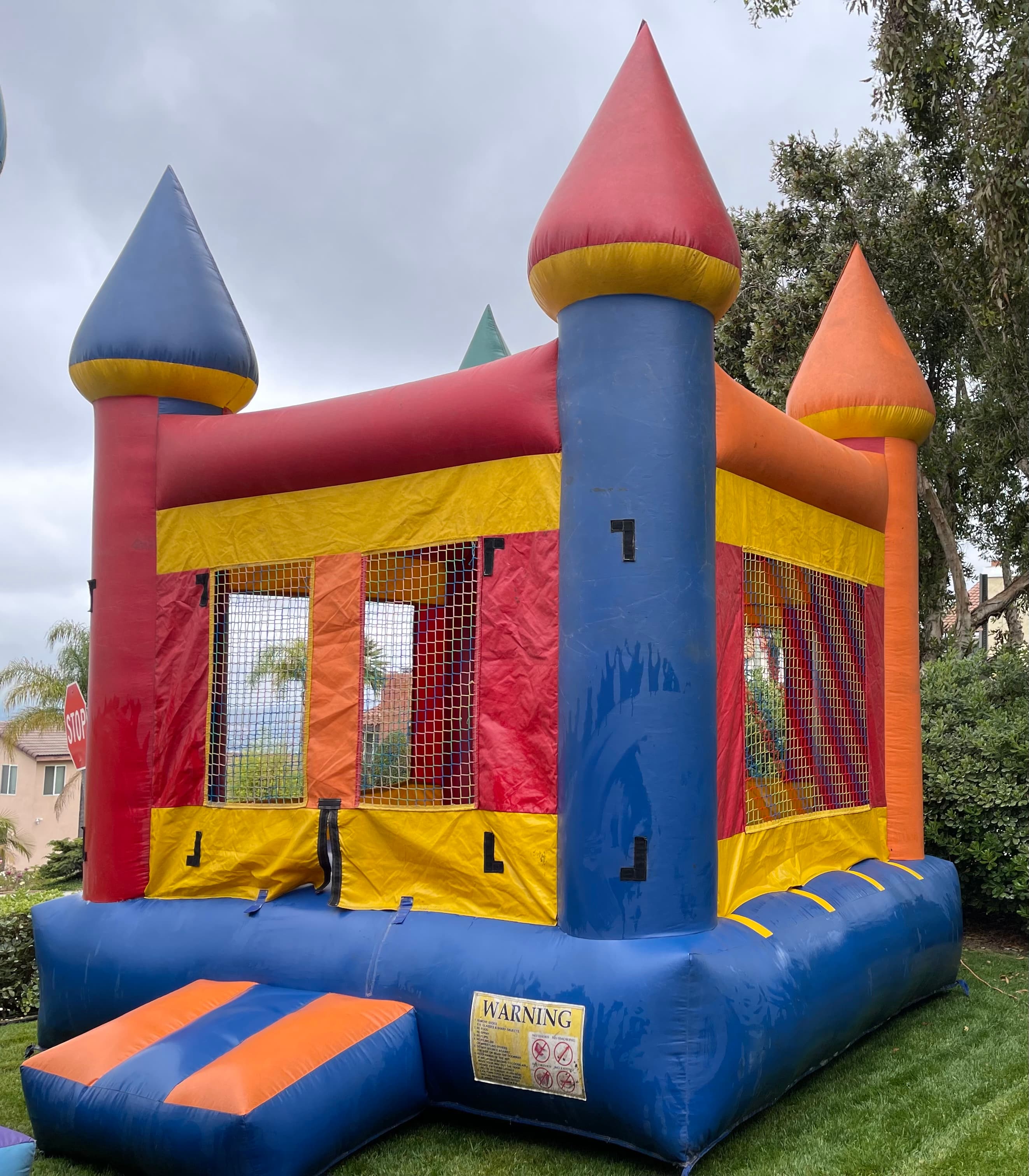 Red Blue Bounce House Castle