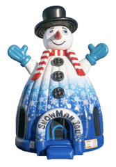 24' Snowman 3D Jumper 17'x19' J328 + Table & 8 Chairs party rental