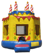 Cake Jumper 15'x17' J402 + Table & 8 Chairs party rental