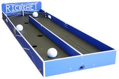 Ricochet Carnival Game + Table & 8 Chairs party rental