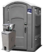 Portable Restroom Handicap Gray with Sink