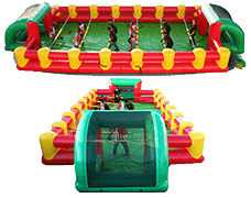 Human Foosball Soccer Game 20'x45' G804 + Table & 8 Chairs party rental