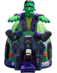 24' Frankenstein 3D Jumper 17'x19' J325 + Table & 8 Chairs party rental