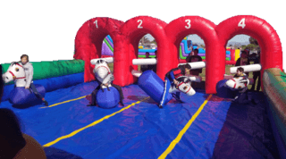 4 Lane Pony Hops Race Game 28'x30 'G801