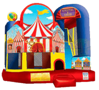 Circus 4in1 Combo 15'x18' SC731 + Table & 8 Chairs party rental