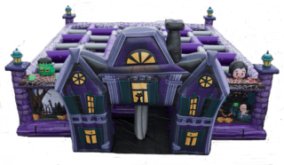Haunted Mansion Maze 30'x30' G835 + Table & 8 Chairs party rental