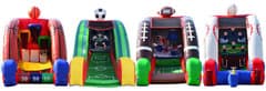 4 Sport Challenge Games (Basketball, Soccer, Football, Baseball) 36'x14'