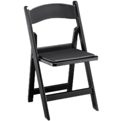 Resin Black Adult Chair