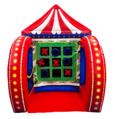 Tic-Tac-Toe Inflatable Carnival Game 8'x8' G829 + Table & 8 Chairs party rental