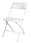 Plastic White Adult Chair
