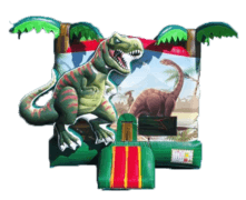 Dinosaur 3D Jumper 13'x15' J301 + Table & 8 Chairs party rental