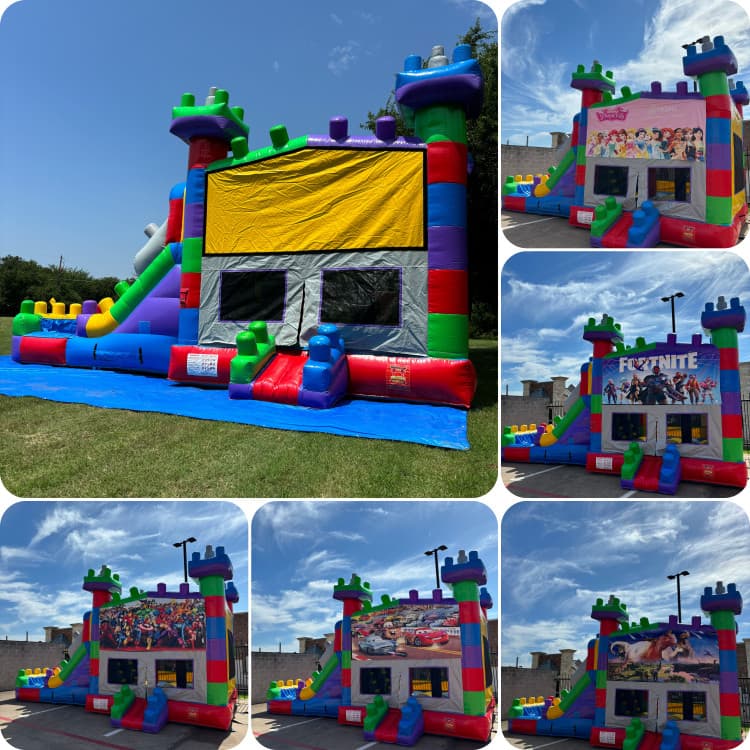 LEGO THEMES DUAL LANE BOUNCE HOUSE
