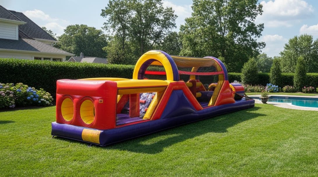 Red Yellow Obstacle Course