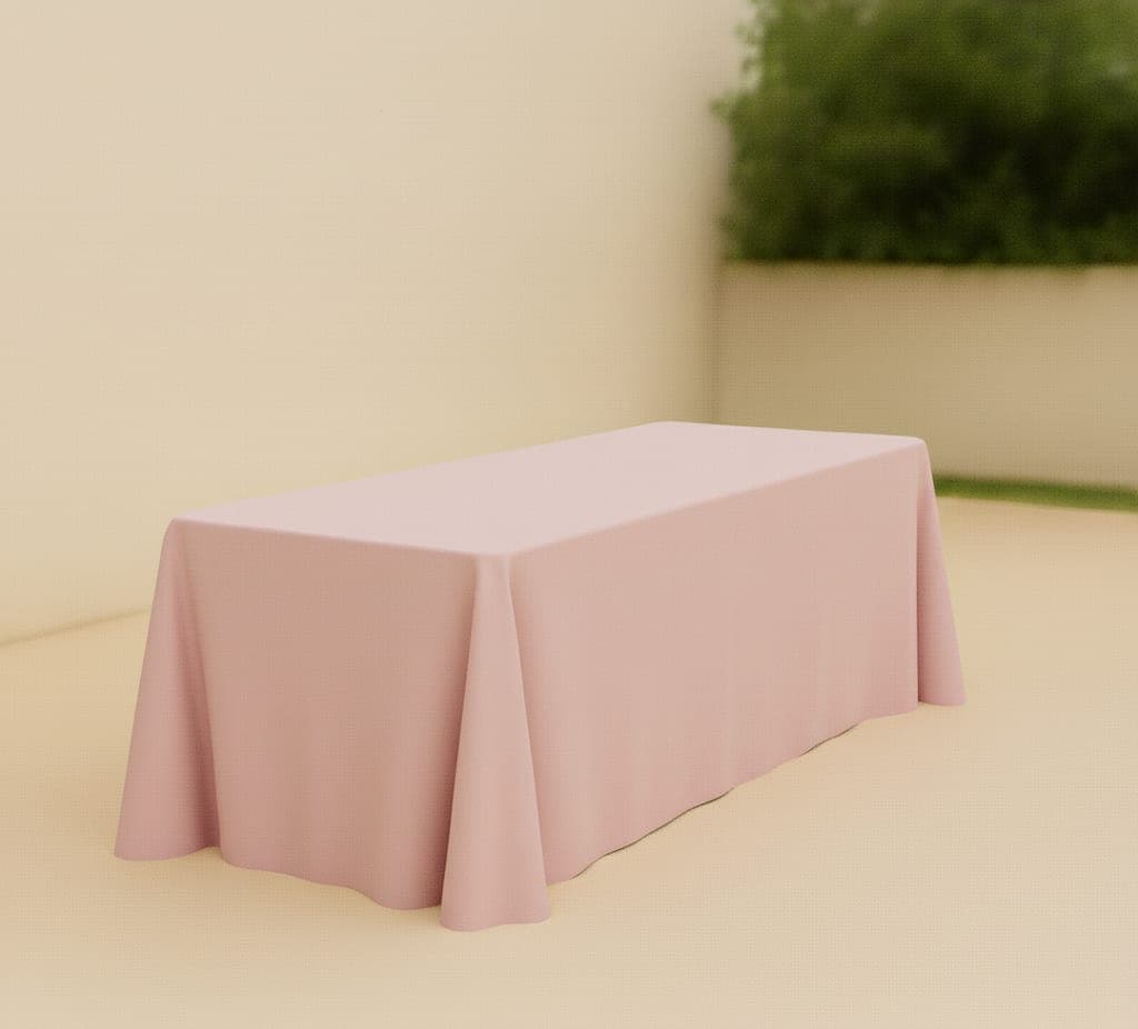 Blush Pink Rectangular Tablecloths
