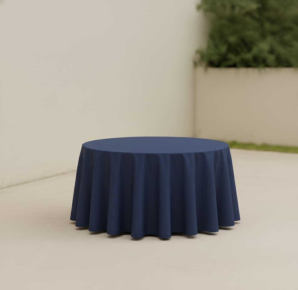 Navy Blue Round Tablecloths
