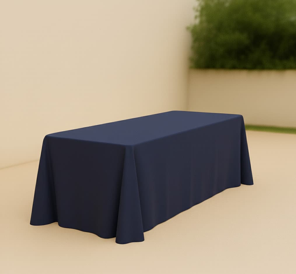 Navy Blue Rectangular Tablecloths