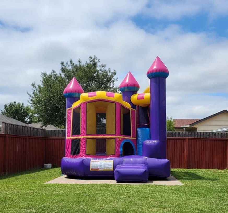 Purple Yellow Combo Bouncer - Custom Art Banner