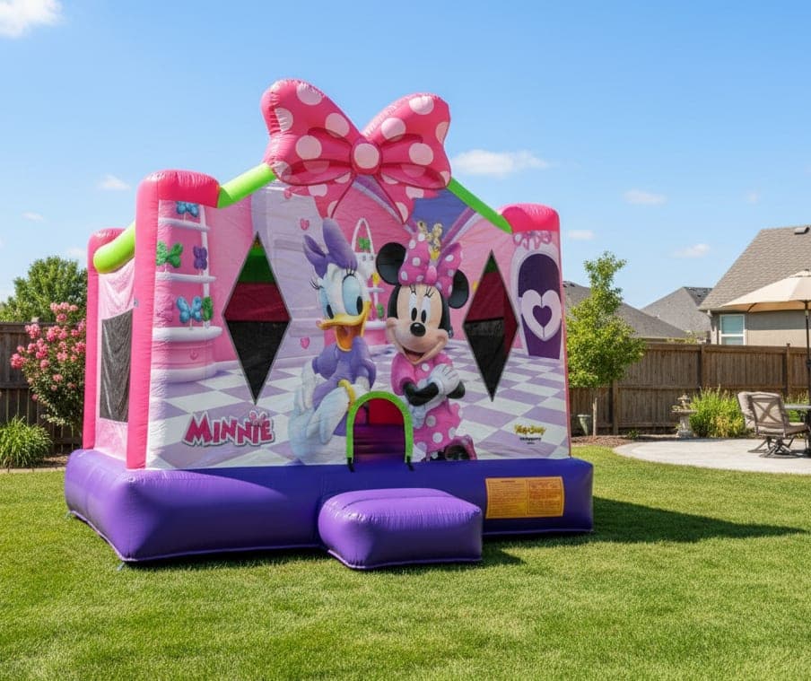 Pink Minnie Bounce House