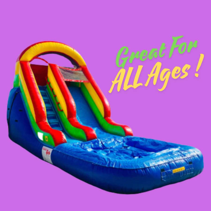 Multicolor Inflatable Slide
