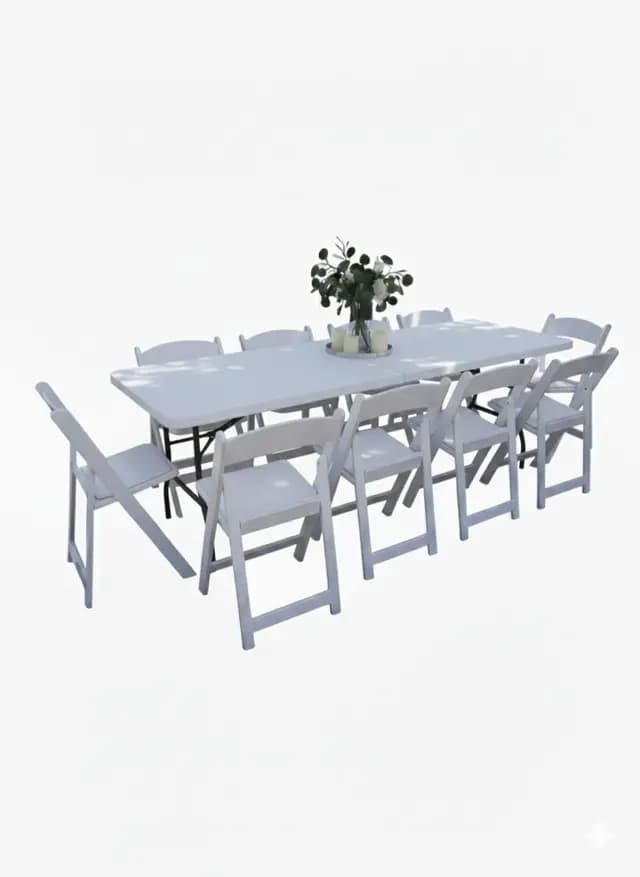 10-Person Set with Padded Chairs