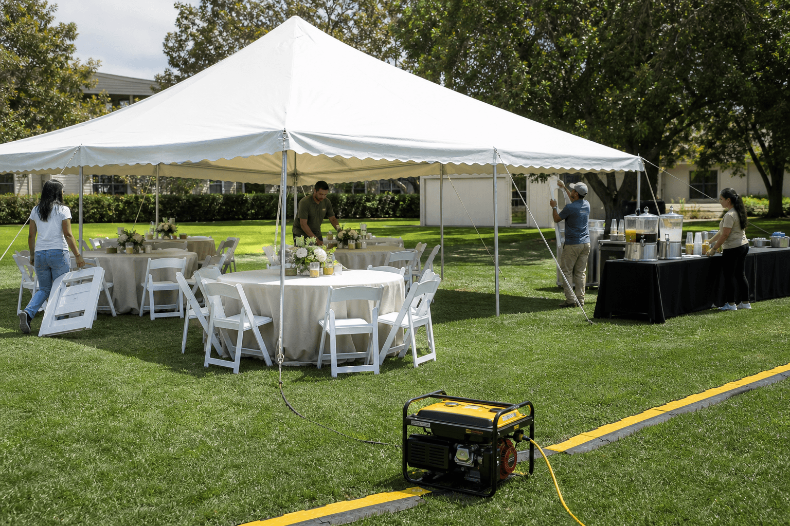 Party Rental Add-Ons Near Me: Tents, Generators and More