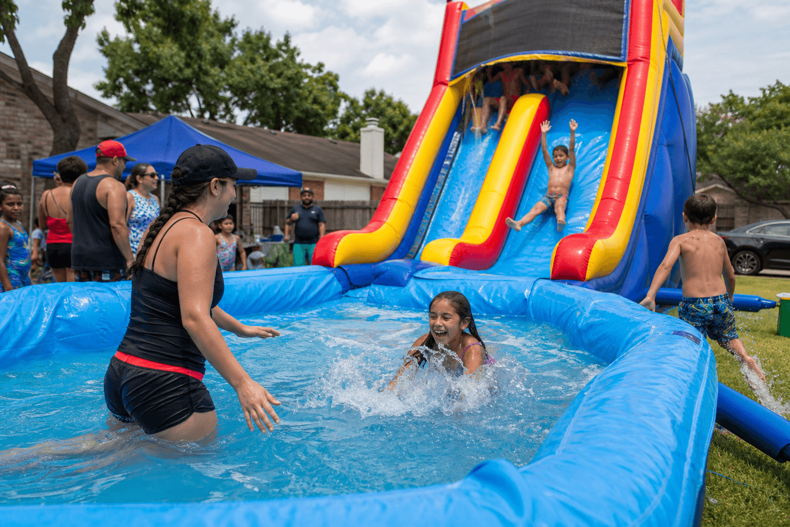 Dive into Fun: Waterslide Rentals Near Houston