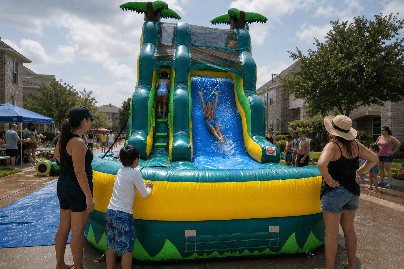 Dallas 20-Foot Tropical Water Slide Rental Guide